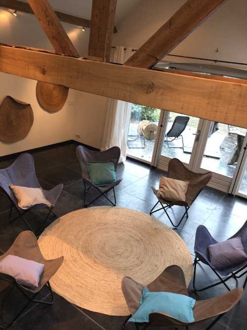 Yoga ruimte in Brabant bij vakantiehuis